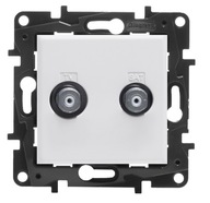 NILOE STEP Dvojitá TV zásuvka F-END 863176 NILOE STEP Dvojitá TV zásuvka F-END 863176