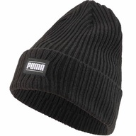ZIMNÁ ČIAPKA PUMA RIBBED CLASSIC BEANIE, ČIERNA ZIMNÁ ČIAPKA PUMA RIBBED CLASSIC BEANIE, ČIERNA