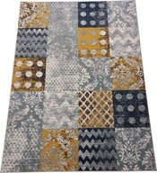 Moderný koberec do obývačky, patchwork 80x150 cm