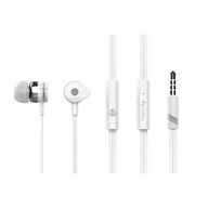 Techly Stereo slúchadlá do uší s mikrofónom, biele Techly Stereo slúchadlá do uší s mikrofónom, biele
