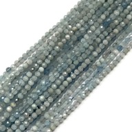 1637-Akvamarínová gulička, fazety, cca 3mm, závit 1637-Akvamarínová gulička, fazety, cca 3mm, závit