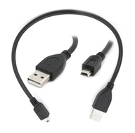 MiniUSB mini USB 2.0 kábel krátky 30 cm