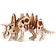 Drevené mesto Triceratops 3D mechanický dinosaurus Drevené mesto Triceratops 3D mechanický dinosaurus
