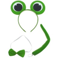 set FROG frog ČELENKA žabky s očami KRAVATÁ set FROG frog ČELENKA žabky s očami KRAVATÁ