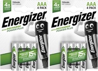 8x batérie ENERGIZER Power Plus AAA R3 700mAh 8x batérie ENERGIZER Power Plus AAA R3 700mAh