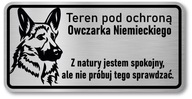 Informačná značka pre psa. Nemecký ovčiak