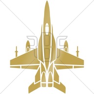 F/A-18 Hornet | Nálepka na auto | Zlato F/A-18 Hornet | Nálepka na auto | Zlato