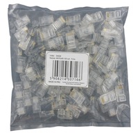 ZÁSTRČKOVÝ KONEKTOR PRE RJ-45 LAN KÁBLE UTP CAT 5e 100 ks. ZÁSTRČKOVÝ KONEKTOR PRE RJ-45 LAN KÁBLE UTP CAT 5e 100 ks.
