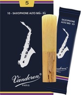 5 Vandoren Classic Blue SR2 Alto Saxofón Reed