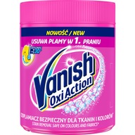 Vanish Oxi Action Pink odstraňovač škvŕn na tkanine v práškovej forme
