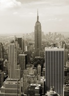 Manhattan panoramatická sépiová fototapeta 183x254 cm