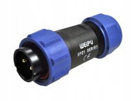 ZÁSTRČKA 2 pin 4,0mm2 30A 500V IP68 Weipu ZÁSTRČKA 2 pin 4,0mm2 30A 500V IP68 Weipu