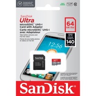 SanDisk microSDXC 64 GB ULTRA 140 MB/s A1 C10 UHS-I