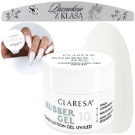 Claresa Rubber Gel 10 gél na stavbu nechtov 45g + PILNÍK Claresa Rubber Gel 10 gél na stavbu nechtov 45g + PILNÍK