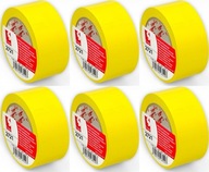 Výstražná označovacia páska 50mm/33m žltá x6