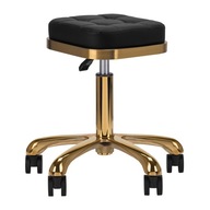 Kozmetická stolička nastaviteľná M-1645 zlato čierna