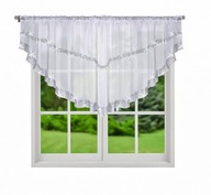 Hotový krátky záves s kamienkami do kuchyne 85x380 Hotový krátky záves s kamienkami do kuchyne 85x380