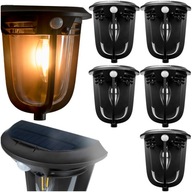 5x SOLÁRNE LED VONKAJŠIA ZÁHRADNÁ LAMPA S POHYBOVÝM SNÍMAČOM NÁSTENNÁ LAMPA 5x SOLÁRNE LED VONKAJŠIA ZÁHRADNÁ LAMPA S POHYBOVÝM SNÍMAČOM NÁSTENNÁ LAMPA