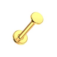 Zlaté náušnice Labret s plochým diskom Lobe Tragus disc TYTAN 1,2/6/3 Zlaté náušnice Labret s plochým diskom Lobe Tragus disc TYTAN 1,2/6/3