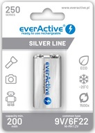 everActive 6F22/9V Ni-MH 250 mAh r2u batéria everActive 6F22/9V Ni-MH 250 mAh r2u batéria