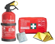 Bezpečnostná súprava Lekárnička DIN 13164 + hasiaci prístroj