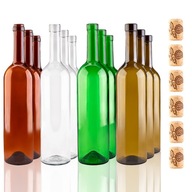 10x FĽAŠE VÍNA 750 ml + SET zátky na víno 10x FĽAŠE VÍNA 750 ml + SET zátky na víno