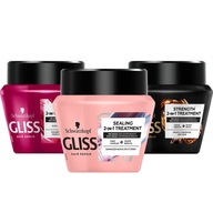 Gliss maska na vlasy mix 3 x 300 ml Gliss maska na vlasy mix 3 x 300 ml