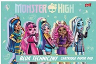 A4/10K Monster High technický blok (10 ks)