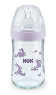 SKLENENÁ FĽAŠA NUK NS 240 ML SILIKÓNOVÝ cumlík M SKLENENÁ FĽAŠA NUK NS 240 ML SILIKÓNOVÝ cumlík M