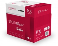 Biely kopírovací papier pre tlačiareň POLspeed A4 80, 5 stohov