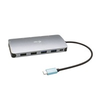 Kovová nano dokovacia stanica USB-C 3x displej 2x DP 1x HDMI LAN napájanie