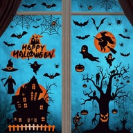 Halloweenske nálepky na okná obojstranné dekorácie Halloweenske nálepky na okná obojstranné dekorácie