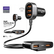 RÝCHLA NABÍJAČKA DO AUTO JOYROOM S PREdlžovacím káblom 5x USB 6,2 A RÝCHLA NABÍJAČKA DO AUTO JOYROOM S PREdlžovacím káblom 5x USB 6,2 A