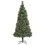Umelý vianočný stromček so stojanom a LED, zelený, 240