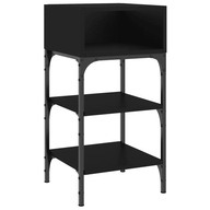 vidaXL Nočný stolík Čierny 35x34,5x70 cm Materiál dreva vidaXL Nočný stolík Čierny 35x34,5x70 cm Materiál dreva