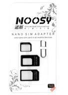 Adaptér SIM karty NOOSY NanoSim microSim + kľúč