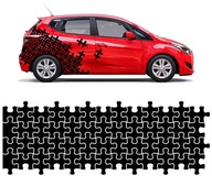 SADA NÁLEPKOV NA PUZZLE PUZZLE puzzle do auta SADA NÁLEPKOV NA PUZZLE PUZZLE puzzle do auta