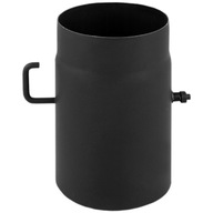 Čierna klapka spaľovacieho komína, priemer 160 mm, Darco