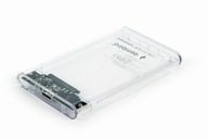 Externé puzdro 2.5 USB 3.0 transparentné Gembird