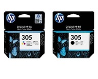 Sada 2x atramentu HP 305 CMYK Original BLACK + DESKJET COLOR 2710