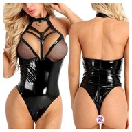ČIERNE lesklé body S LATEXOVÝM Zipsom LATEXOVÁ KOŽA BDSM FISHNET XL ČIERNE lesklé body S LATEXOVÝM Zipsom LATEXOVÁ KOŽA BDSM FISHNET XL