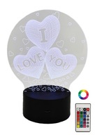 3D LAMPA 16 FARIEB DARČEK KU DŇU MATIEK MILUJEM ŤA 3D LAMPA 16 FARIEB DARČEK KU DŇU MATIEK MILUJEM ŤA