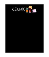 Kriedový cenník nápojov 39,5x49,5 cm - NOVINKA! Kriedový cenník nápojov 39,5x49,5 cm - NOVINKA!