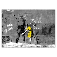 Samolepky A3 LEVEL Banksy girl Samolepky A3 LEVEL Banksy girl