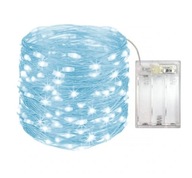 REŤAZ VIANOČNÝCH SVETIEL 100 LED SVETLÁ SLZANIA STUDENÉ 10M BATÉRIE REŤAZ VIANOČNÝCH SVETIEL 100 LED SVETLÁ SLZANIA STUDENÉ 10M BATÉRIE