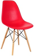 ENZO DSW Škandinávska moderná červená stolička