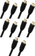 Unitek Y-C138M BASIC HDMI v1.4 zlatý kábel 2m čierny x5