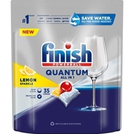 Quantum All-in-1 lemon Finish tablety do umývačky riadu 35 ks.