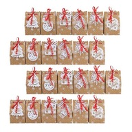 Darčeková taška Vianočná darčeková krabička Kraft papierové tašky