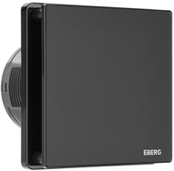 EVO 100 kúpeľňový ventilátor, sklo, matná čierna